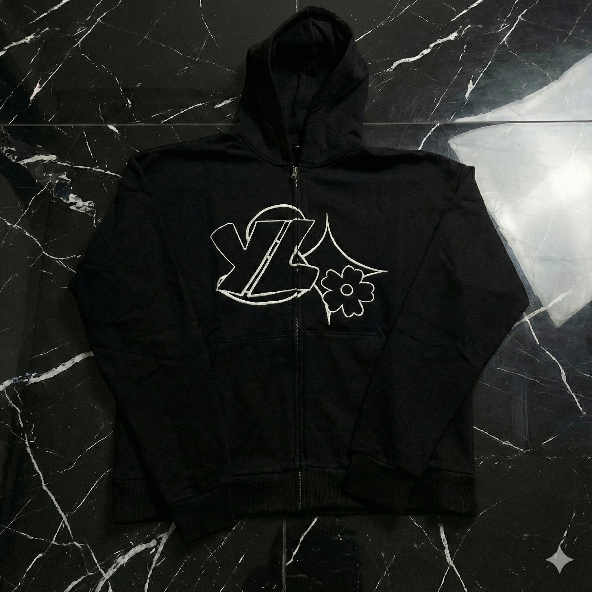 YSL Zip-Up Hoodie